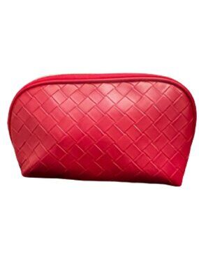 Lancome‎ Woven Everyday Cosmetic Zippered Travel Makeup Bag Roomy